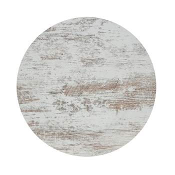 Saro Lifestyle Faux Wood Charger Plate (Set of 4), 13", White