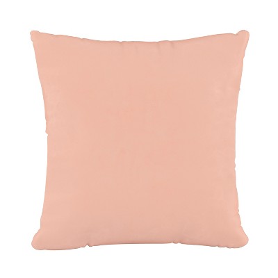 Blush Velvet Throw Pillow - Skyline Furniture