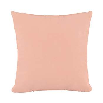 Blush Velvet Throw Pillow - Skyline Furniture
