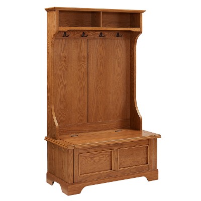 Campbell Hall Tree White - Crosley: Foyer Seating, Coat Hooks, Storage Bench, Cubbies