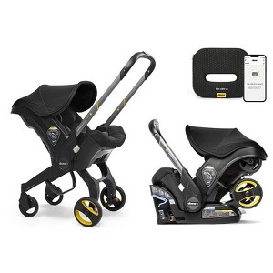 Doona Ultimate Peace of Mind Bundle Travel System - Black: 5-Point