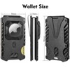Wallet for Men with AirTag Holder Credit slim Front Pocket Real Carbon Fiber RFID Blocking Minimalist Mens Gift (Airtag Wallet Black) - 2 of 4