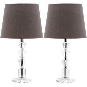 Harlow Tiered Crystal Lamp - 16 Inch Height - LIT4125 - Safavieh - 1 of 4