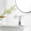 BWE DC Powered Touchless Bathroom Faucet With Deck Plate & Pop Up Drain In Polished Chrome - 4 of 4