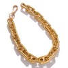 SOHI Women's Gold Link Chain Necklace - 2 of 4