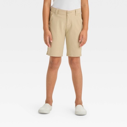 Girls' Quick Dry Performance Shorts - Cat & Jack™ Beige 10