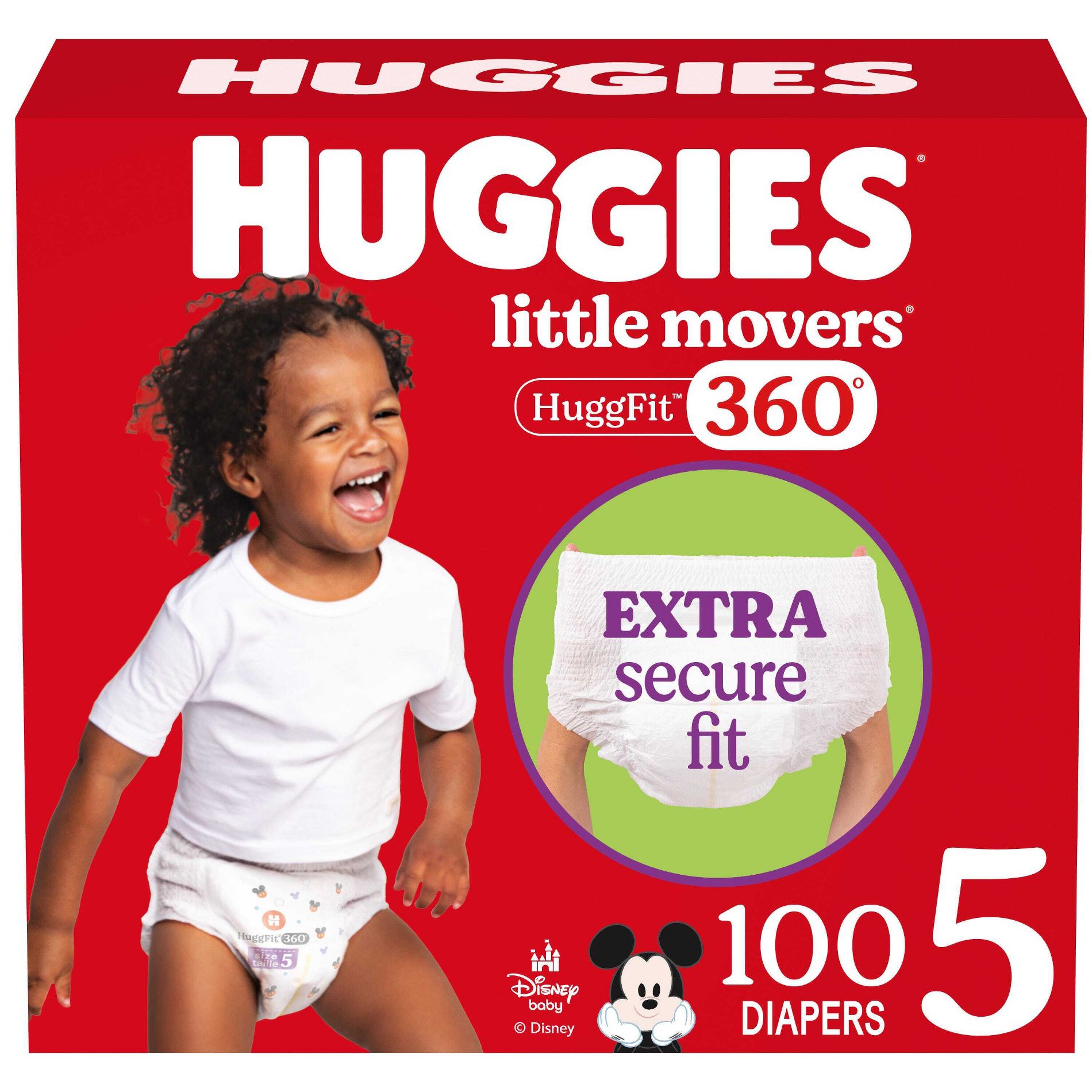 Huggies Little Movers 360 Pull On Diapers  - Size 5 - 100ct
