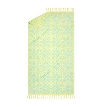 40"x70" Beauty Beach Towel Blue/Sunshine - Rochelle Porter
