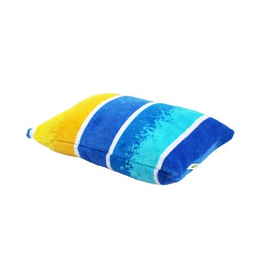 Comfy Lounge Pillow for Pool, Beach or Backyard Surfs Up - Blue - Lazy Lizard