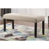 NicBex Upholstered Bench,44 inch Dining Bench with Solid Wood Frame,Modern Ottoman with Turned Legs for Living Room,Entryway,Kitchen - 2 of 4