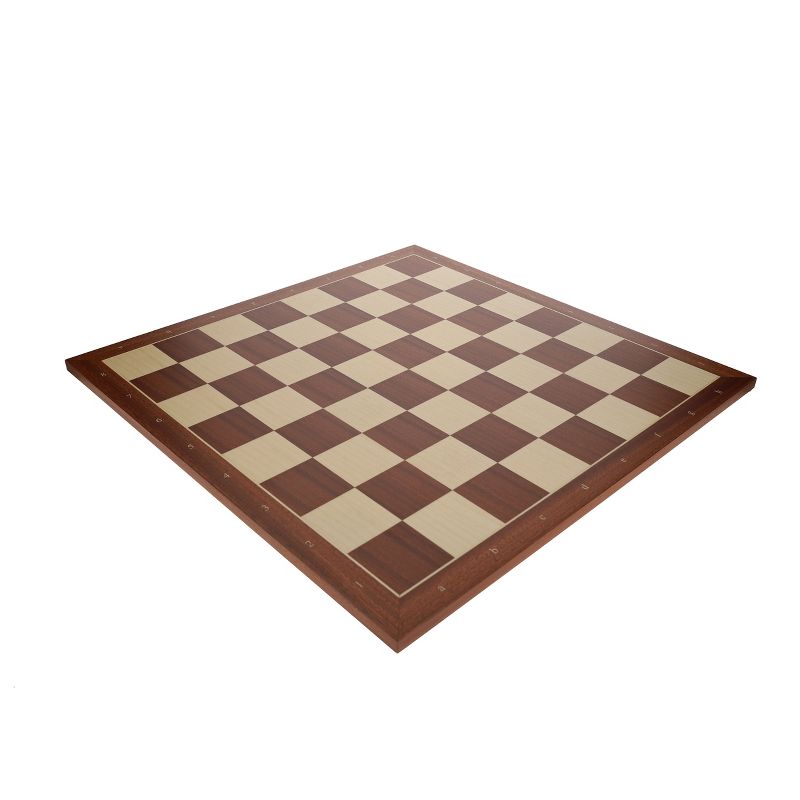 WE Games Mahogany Stained Wooden Chess Board, Algebraic Notation, 21.25 in., 4 of 7