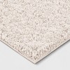 4'x5'6" Washable Plush Shag Accent Rug Cream - Room Essentials™: High Pile, Skid-Resistant, Bedroom Area Rug - 3 of 3