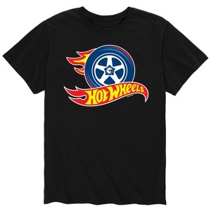 Men's - Hot Wheels - Flaming Tire Logo Short Sleeve Graphic T-Shirt - 1 of 4