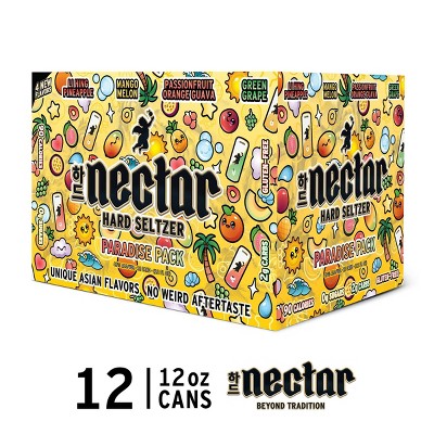 Nectar Hard Seltzer Drinks Paradise Variety -12pk/12 fl oz Cans