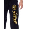 Harry Potter Men's Hogwarts House Hufflepuff Sleep Jogger Pajama Pants Black - image 2 of 3