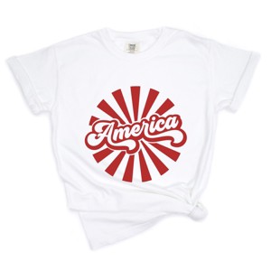 America Rays - Women's Garment Dyed Graphic T-Shirt - 1 of 4