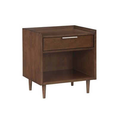 Comfort Pointe Urbana Mid Century Modern 1 Drawer Nightstand