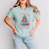 Merry & Bright Bow Tree - Women's Short Sleeve Graphic T-Shirt - 3 of 4