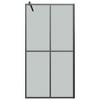 VidaXL Walk-in Shower Screen 39.4 in.x76.8 in. Dark Tempered Glass - 3 of 4