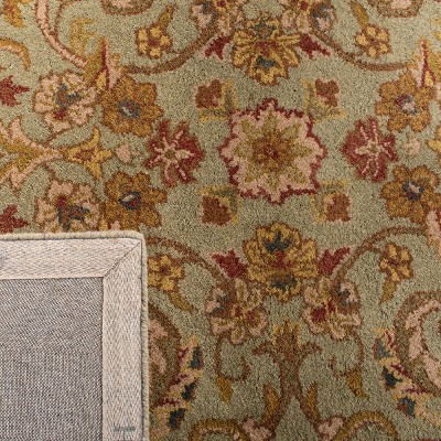 Handmade Gray Wool Tufted Rectangular Area Rug, 36" x 24"