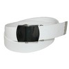 CTM Big & Tall Cotton Belt with Nickel Finish Buckle (Pack of 3) - 2 of 4