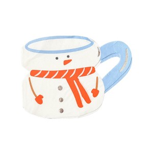 Daydream Society - Snowman Mug Large Napkins - Pack of 16 Napkins - 1 of 3
