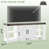 TV Stand for 65 Inch TV, 60 Inch Entertainment Center with Storage, Farmhouse TV Console Table with Shelves,Doors - 2 of 4