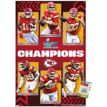 NFL Kansas City Chiefs - Logo 21 Wall Poster with Push Pins, 22.375 x 34