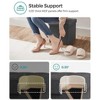 SONGMICS 11.8 Inches Folding Storage Ottoman Bench Footstool Bedroom Bench with Storage - 3 of 4