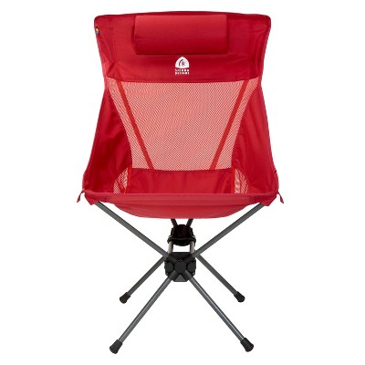 Photo 1 of Sierra Designs High Back Micro Chair, Red 25 x 13 x 6 inches