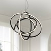 Possini Euro Design Celestine Sanded Black Ring Pendant Light 23 3/4" Wide Modern LED 4-Light Fixture for Dining Room Kitchen - 2 of 4