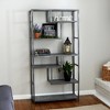 Household Essentials 65" Jamestown Tall 6 Shelf Bookshelf - 2 of 4