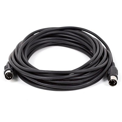 Monoprice 3ft MIDI Cable with 5 Pin DIN Plugs, Black