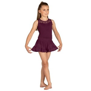 Girl's Shorts-Skirt Danz N Motion 21412A Sheer for Ballet or Modern - 1 of 4