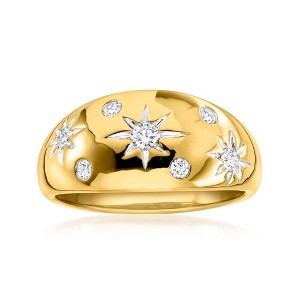 Ross-Simons 0.25 ct. t.w. Scattered Lab-Grown Diamond Star Ring in 18kt ...