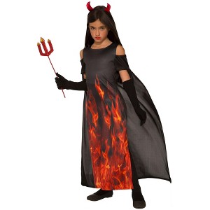 Forum Novelties Girls Elegant Devil Costume - 1 of 2