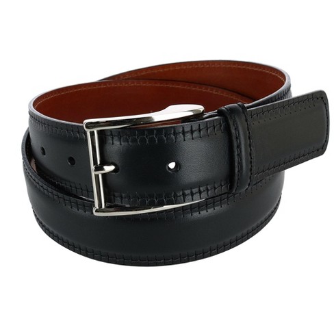 Men's Burnished Edge Reversible Belt in Brown