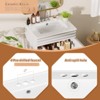 ROOMTEC 24 in. Bathroom Vanity with Ceramic Sink, Mid-Century Cabinet with 2 Soft-Close Doors, Freestanding, Wood Grain Laminate, Walnut - 3 of 4