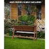 52x30x54In Elevated Garden Bed with Legs, Tall Wooden Planter Box with Climbing Trellis, Outdoor Standing Raised Bed - 4 of 4