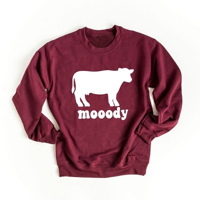 Simply Sage Market Women's Graphic Sweatshirt Moody Cow