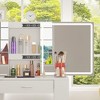 FUFU&GAGA  Multi-function Vanity Table Large Mirror with Touch Buttom White - 3 of 4