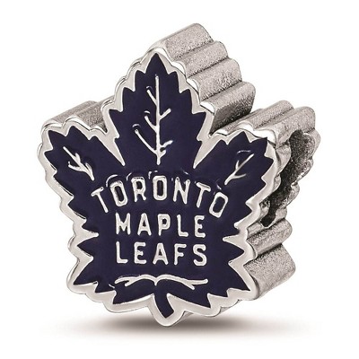 Black Bow Jewelry Sterling Silver Toronto Maple Leafs NHL Bead Charm