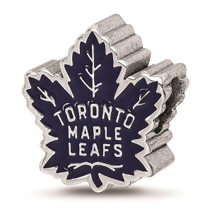 Black Bow Jewelry Sterling Silver Toronto Maple Leafs NHL Bead Charm - 1 of 4