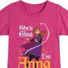 Girls' - Frozen 2 - She's Elsa, I'm Anna Fitted Short Sleeve Graphic T-Shirt - 2 of 4