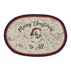 Jolly Ole Santa Jute Oval Placemat 10x15 - 1 of 3