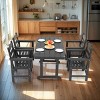 Outdoor Patio Dining Set, 5 Pcs Dining Set with Chairs and Table, Furniture Set for 4 People, Dining Table Set with Steel Frame-Coolbibila - 3 of 4