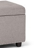 NicBex Modern Ottoman with Storage Design, Ottoman Foot Rest with Tufted Diamond Detail and Nail Head Trim for Bedroom, Living Room, Gray - 4 of 4