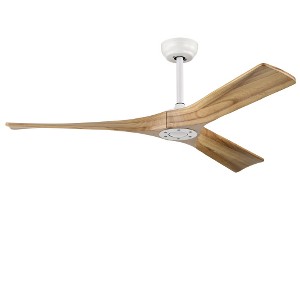 BestParts 52" Reversible DC Motor Ceiling Fan with Remote Control No Lights - White - 1 of 4