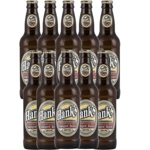 Hank's Genuine Gourmet Ginger Beer, 12 fl oz Bottles – Premium Craft Soda with Bold, Zesty Flavor – Caribbean-Inspired Recipe, Pack of 10 - 1 of 1