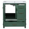 30" Bathroom Vanity With Undermount Ceramic Sink, Modern Bathroom Storage Cabinet With 3 Drawers & 1 Soft Closing Door - 4 of 4